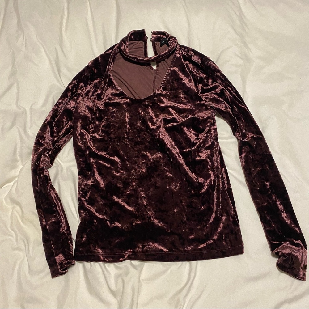 Velvet purple top